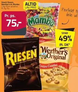 Fleggaard Storck Riesen, Werther's el. Mamba tilbud