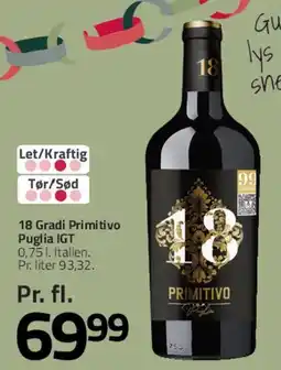 Fleggaard 18 Gradi Primitivo (Puglia IGT) tilbud
