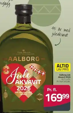 Fleggaard Aalborg Jule Akvavit 2026 tilbud