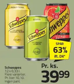 Fleggaard Schweppes (forskellige varianter) tilbud