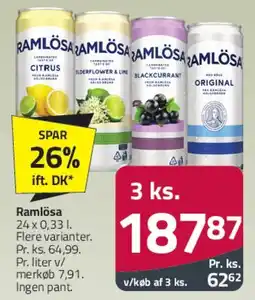 Fleggaard Ramlösa tilbud