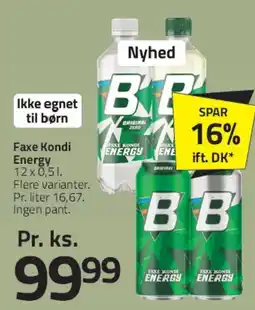 Fleggaard Faxe Kondi / Energy tilbud