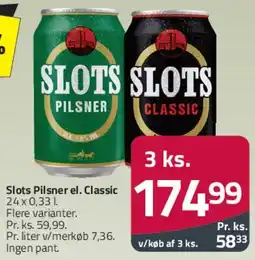 Fleggaard Slots (Pilsner / Classic) tilbud