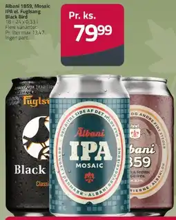 Fleggaard Albani (IPA Mosaic / 1859) / Fuglsang Black Bird tilbud