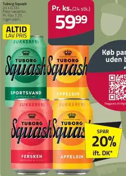 Fleggaard Tuborg Squash (24 stk.) tilbud
