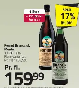 Fleggaard Fernet Branca (Menta) tilbud