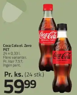 Fleggaard Coca Cola / Coca Cola Zero PET (24 stk.) tilbud