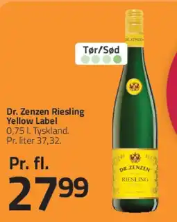 Fleggaard Dr. Zenzen Riesling Yellow Label tilbud