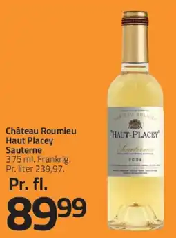 Fleggaard Château Roumieu Haut Placey Sauternes tilbud