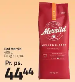 Fleggaard Rød Merrild kaffe 400 g tilbud