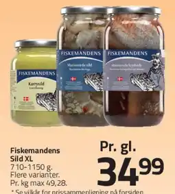 Fleggaard Fiskemandens Sild (glas) tilbud