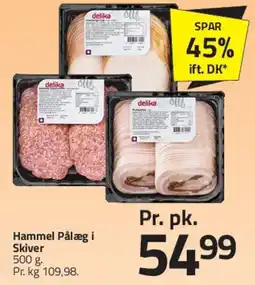 Fleggaard Hammel Pålæg i skiver tilbud