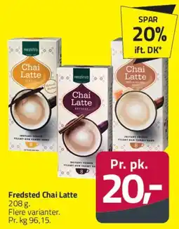Fleggaard Fredsted Chai Latte tilbud