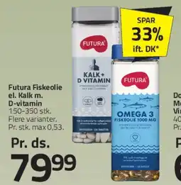 Fleggaard Futura - Fiskeolie / Kalk & Vitamin D tilbud