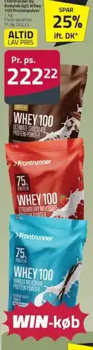 Fleggaard Frontrunner Whey 100 Proteinpulver tilbud