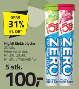 Fleggaard High5 Elektrolytter / ZERO tilbud