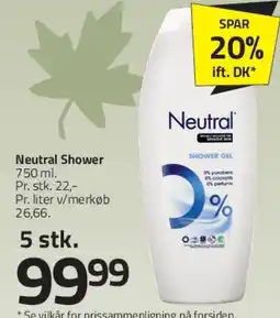 Fleggaard Neutral Shower tilbud