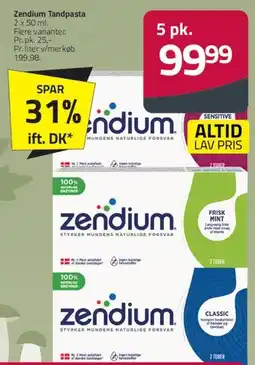 Fleggaard Zendium tandpasta (flere pk.) tilbud