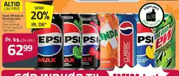 Fleggaard Pepsi, Mirinda eller Mountain Dew, 24 x 0,33 l tilbud