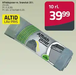 Fleggaard Affaldsposer m. snøreluk 20 l. tilbud