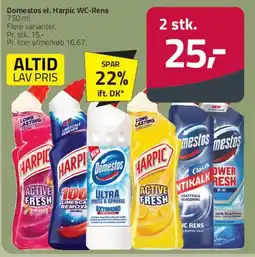 Fleggaard Domestos / Harpic WC‑Rens tilbud