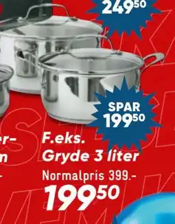 Bilka Gryde 3 liter tilbud
