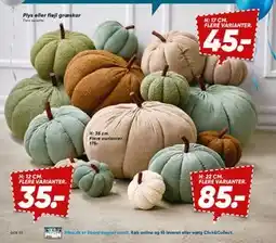 Bilka Plys eller fløjl græskar tilbud