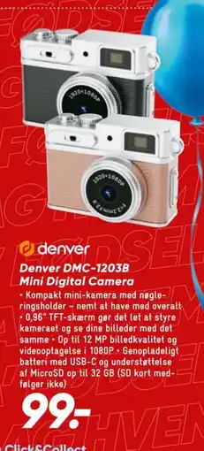 Bilka Denver DMC-1203B Mini Digital Camera tilbud