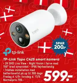 Bilka TP-Link Tapo C425 smart kamera tilbud