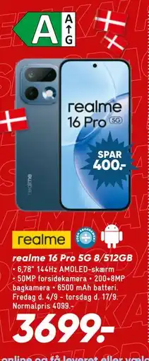 Bilka realme 16 Pro 5G 8/512GB tilbud