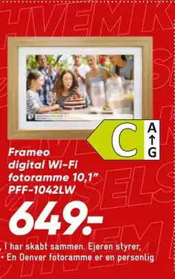 Bilka Frameo digital Wi-Fi fotoramme 10,1” PFF-1042LW tilbud