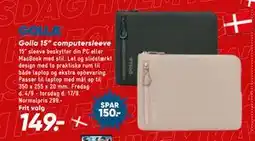 Bilka Golla 15” computersleeve tilbud