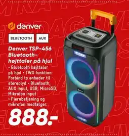 Bilka Denver TSP-456 Bluetooth-højttaler på hjul tilbud