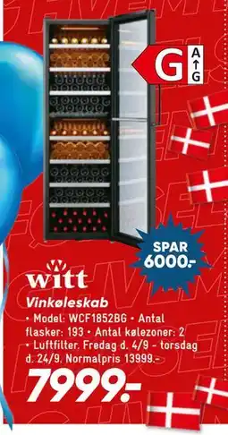 Bilka Witt Vinkøleskab tilbud