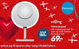 Bilka salling Makeupspejl tilbud