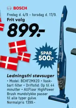 Bilka Ledningsfri støvsuger tilbud