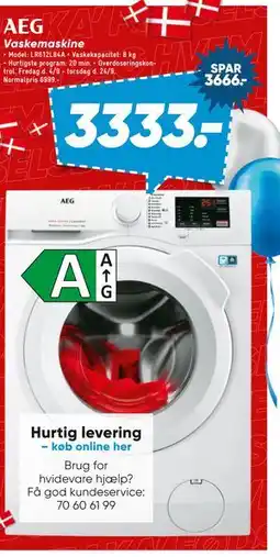 Bilka AEG Vaskemaskine tilbud