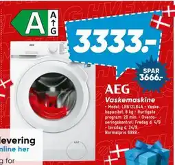 Bilka AEG Vaskemaskine tilbud