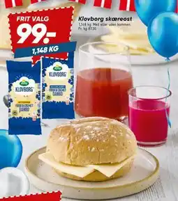 Bilka Klovborg skæreost tilbud