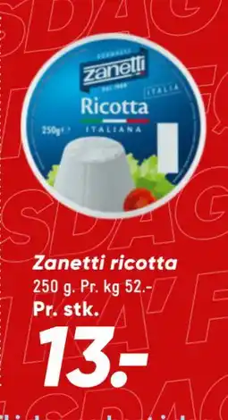 Bilka Zanetti ricotta tilbud