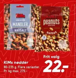 Bilka KiMs nødder tilbud