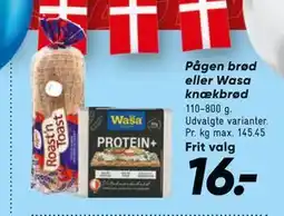Bilka Pågen brød eller Wasa knækbrød tilbud