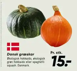 Bilka Dansk græskar tilbud
