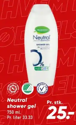 Bilka Neutral shower gel tilbud