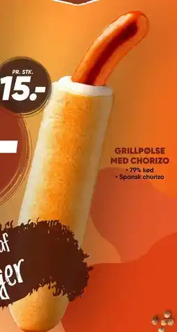 Bilka GRILLPØLSE MED CHORIZO tilbud