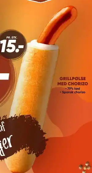 Bilka GRILLPØLSE MED CHORIZO tilbud