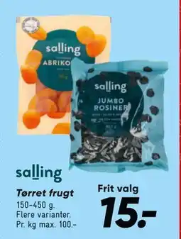 Bilka salling Tørret frugt tilbud