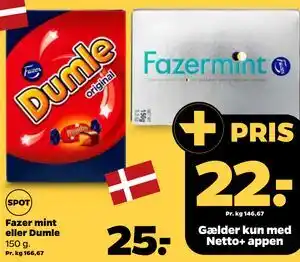 Fazer mint eller Dumle
