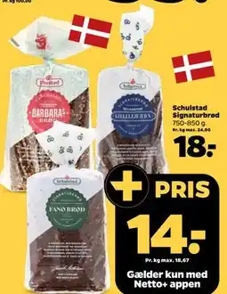 Netto Schulstad Signaturbrød tilbud