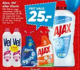 Bilka Ajax, Vel eller Klorin tilbud